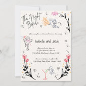 Whimsical Hand getrokken eigenzinnige Cupido repet Kaart (Voorkant)