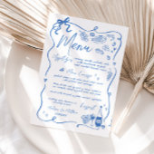 Whimsical Hand getrokken illustraties Doodles brui Menu