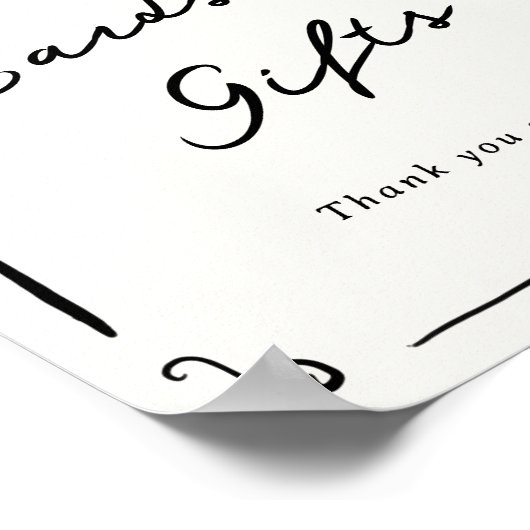 Whimsical Hand getrokken Kaarten & Geschenken Poster (Hoek)