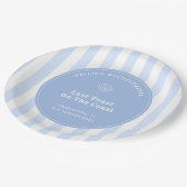 Whimsical Hand getrokken laatste toast op de kust  Papieren Bordje (Gekanteld)