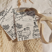 Whimsical Hand getrokken Lantaarns bruiloft Kaart