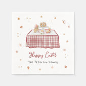 Whimsical Hand getrokken Lente Paasbrunch Servet (Voorkant)