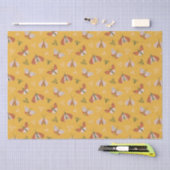 Whimsical hand getrokken motten boho patroon tissuepapier (Craft)