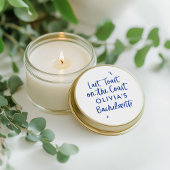 Whimsical hand getrokken toast op de kust ronde sticker