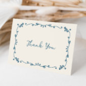 Whimsical Handgeschreven Geïllustreerde Huwelijksd Bedankkaart