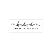 Whimsical Handgeschreven Handgemaakte Custom Name  Zelfinktende Stempel (Design)