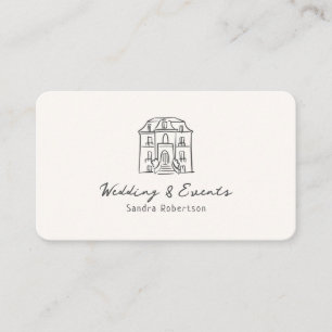 Whimsical, handgetekend, illustratief visitekaartje