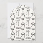 Whimsical, handgetekende bruiloft kaart (Achterkant)