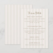 Whimsical Handwritten Wedding Details Informatiekaartje (Voorkant / Achterkant)