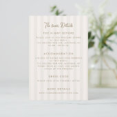 Whimsical Handwritten Wedding Details Informatiekaartje (Staand voorkant)