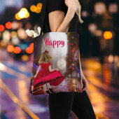 Whimsical Happy Dance Girl Canvas tas