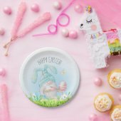 Whimsical Happy Pasen Papieren Bordje (Feest)