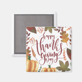 Whimsical Happy Thanksgiving Day | Magneet (Voorkant / Achterkant)