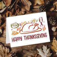 Whimsical Happy Thanksgiving Vriendschapsgeschenk
