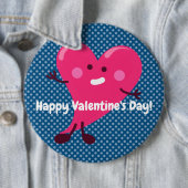 Whimsical Hart Karakter | Valentijnsdag Ronde Button 6,0 Cm (In situ)