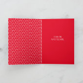 Whimsical Hart Patroon Aangepaste Tekst elke geleg Kaart (Binnen)