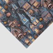 Whimsical Haunted House Halloween Tissuepapier (Detail)