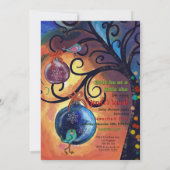 Whimsical He or She Elf & Bird Gender Invitation (Dos)