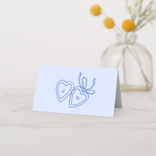 Whimsical Heart Locket Doodle Sketch Modern CUSTOM (Achterkant)