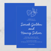 Whimsical Heart Locket Doodle Sketch Modern CUSTOM Kaart (Voorkant / Achterkant)