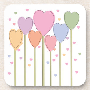 Whimsical Heart Lollipops Bier Onderzetter