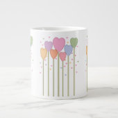 Whimsical Heart Lollipops Jumbo Mok (Voorkant)