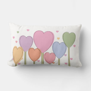 Whimsical Heart Lollipops Kussen