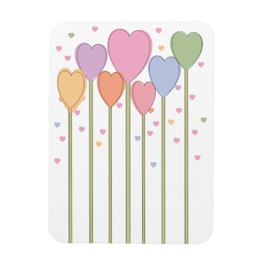 Whimsical Heart Lollipops Magneet (Verticaal)