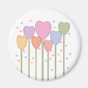 Whimsical Heart Lollipops Magneet