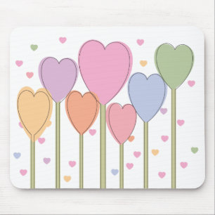 Whimsical Heart Lollipops Muismat