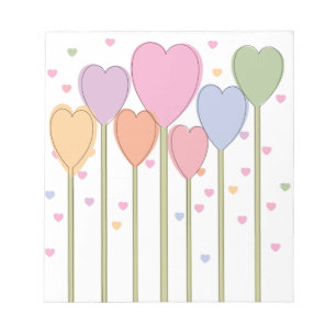 Whimsical Heart Lollipops Notitieblok