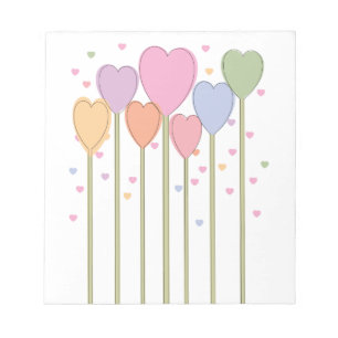 Whimsical Heart Lollipops Notitieblok