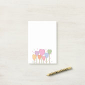 Whimsical Heart Lollipops Post-it® Notes (Op bureau)