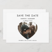 Whimsical Heart Save The Date Photo (Voorkant / Achterkant)