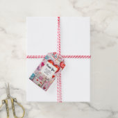 Whimsical Hearts and Love Letters Party Bedankt Cadeaulabel (Met Touw)