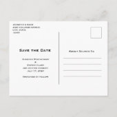 Whimsical Hearts and Love Letters Save the Date Uitnodiging Briefkaart (Achterkant)