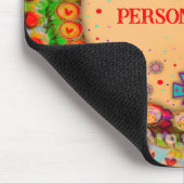 Whimsical Hearts en Flower Custom Inspirivity Muismat (Hoek)