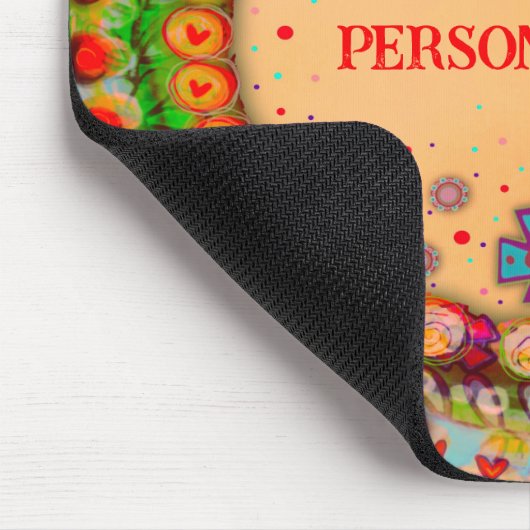 Whimsical Hearts en Flower Custom Inspirivity Muismat (Hoek)