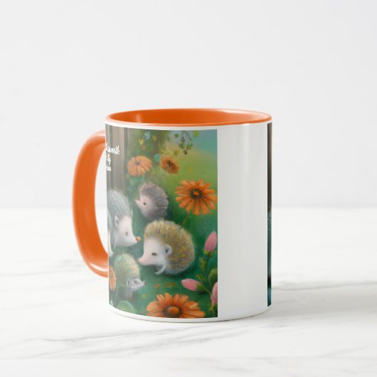 Whimsical Hedegel Family Picnicking in the Garden Mok (Voorkant links)