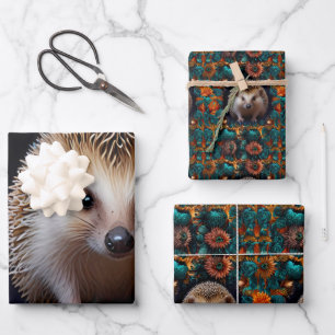 Whimsical Hedegel Inpakpapier Vel