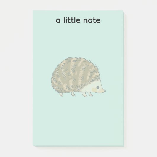 Whimsical Hedgehog – Schattige Bos Dier Post-it® Notes (Voorkant)