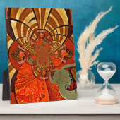 Whimsical Heights: Mooie Grappige Giraffe Afrikaan Fotoplaat (Zijkant)