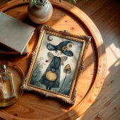 Whimsical Heks en Zonnebloemen Decoupage Tissuepapier