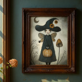 Whimsical Heks en Zonnebloemen Decoupage Tissuepapier