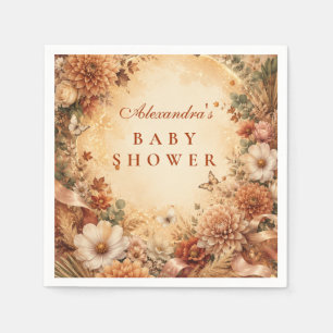 Whimsical Herfst Boho Baby Shower Servet