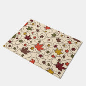 Whimsical Herfst Curly Maple Leaf Pattern Deurmat (Schuin)