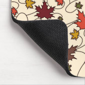 Whimsical Herfst Curly Maple Leaf Pattern Muismat (Hoek)