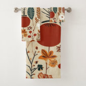 Whimsical Herfst Design Bad Handdoek (Insitu)