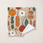 Whimsical Herfst Design Bad Handdoek (Wasdoekje)