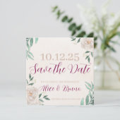 Whimsical Herfst Save the Date Kaarten (Staand voorkant)